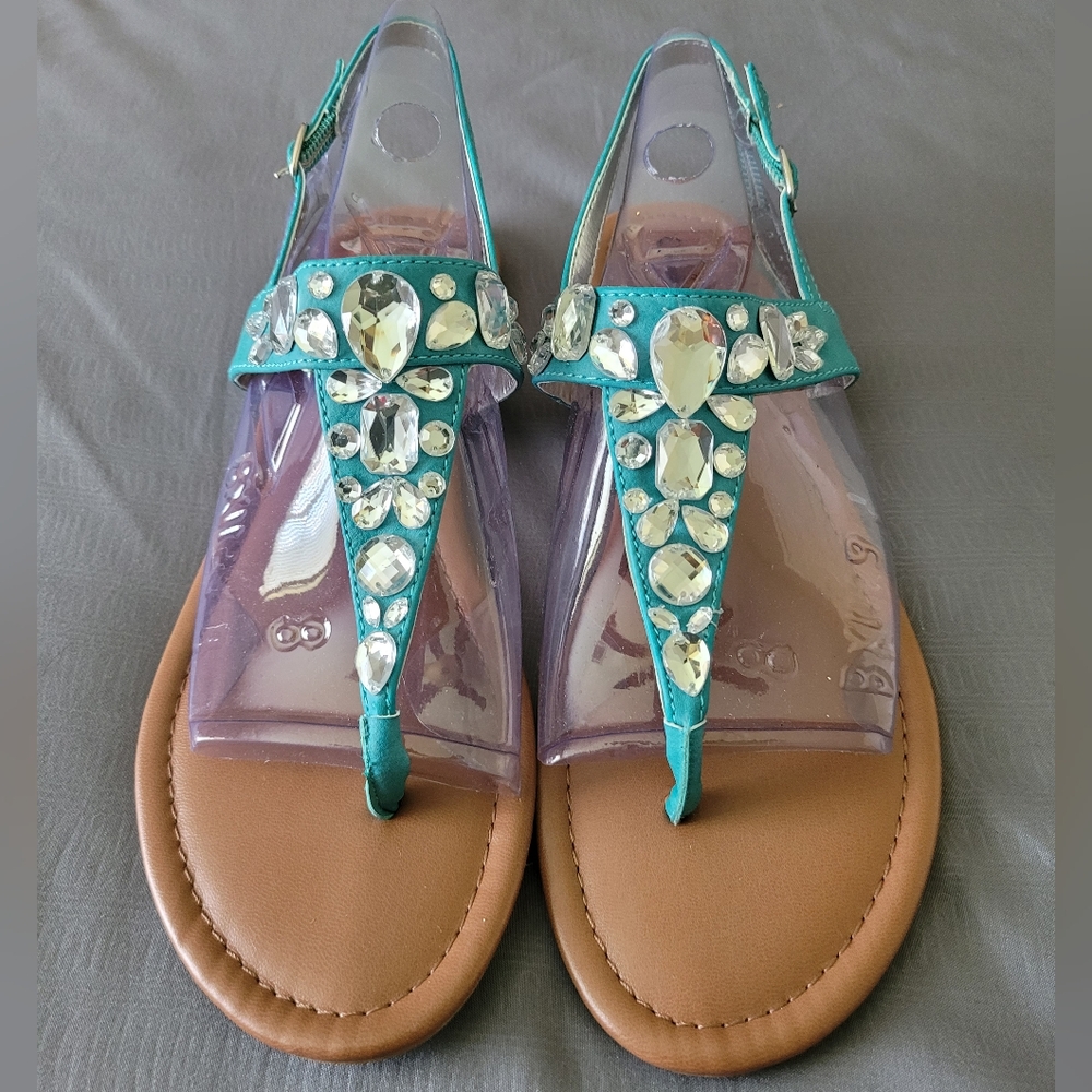 💰 (3 For $15) Curfew Sandals - Jimma, Sz 9, Teal, NWOT